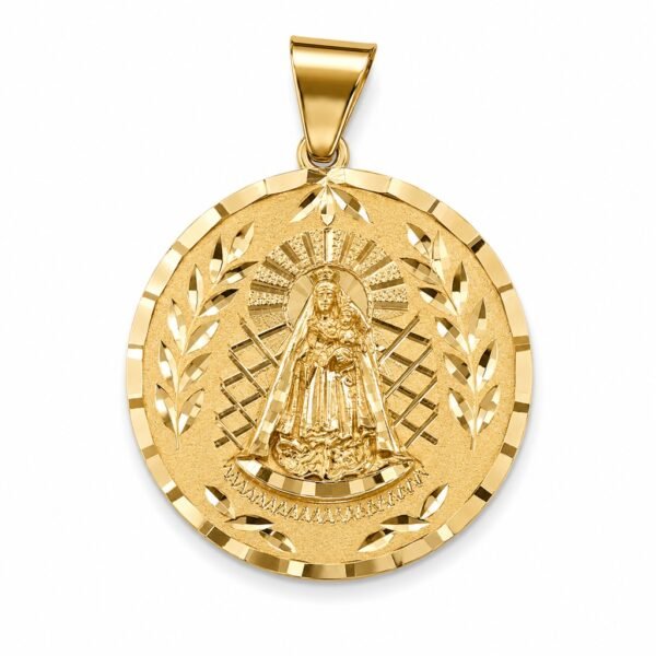Dije Virgen Caridad Circulo JR 10k Weight 4.4gr