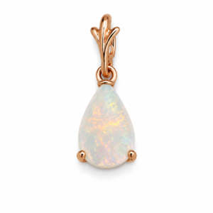 Dije Piedra Opalo Oro Rosa 14k Weight 0.5gr