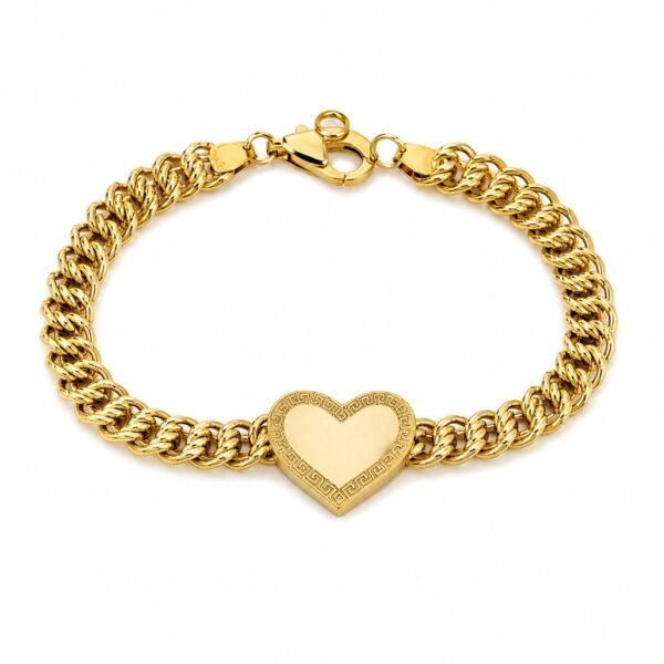 Manilla Corte Princesa Corazon 10k Size 7'' Weight 6.7gr K2700H