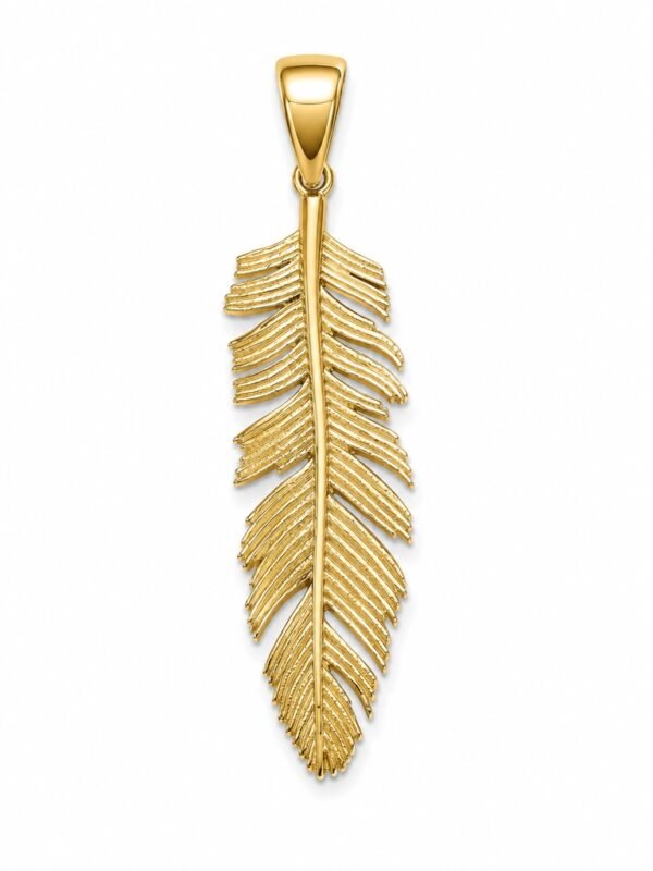 Dije Pluma 14k Weight 1.8gr