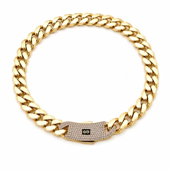 Cadena Monaco Rose 10k Size 16'' Weigth 28gr/11.5mm
