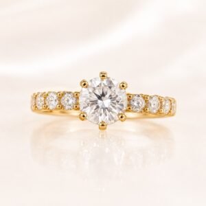 83e319d7-87aa-4c58-a9bb-08dee0e5f60a.jpg Anillo Semi Eternity Matrimonio Pave 14k Size 8 Weight 4.7gr