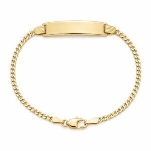 Manilla Placa Corte brillo 14k Size 6'' x 2mm Weight 3gr