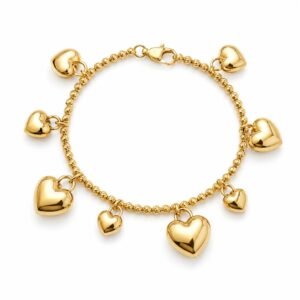 88949914-0bcf-4cad-60e1-08dee72f1c84.jpg Manilla Corazones Candado Bolas 14k Size 7'' Weight 8.2gr