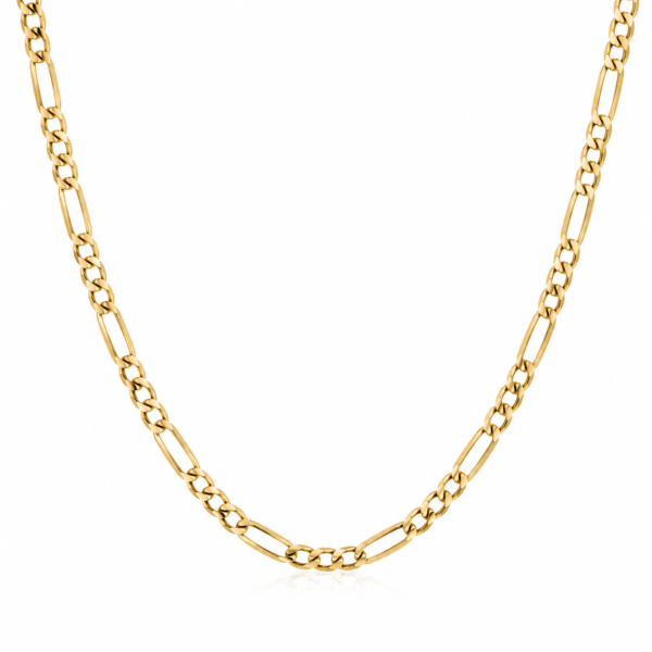 Cadena Figaro Solida 14k Weight 3.5gr Size 16