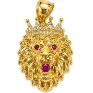 Dije Leon Cara Rose 10k Weight 3 gr