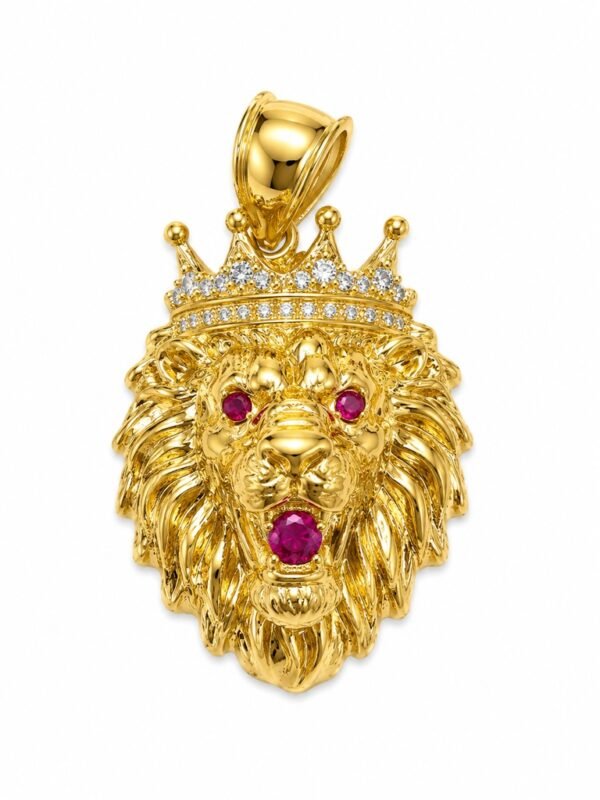 Dije Leon Cara Rose 10k Weight 3 gr