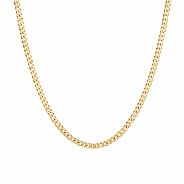 Cadena Corte brillo Solida 14k Size 18'' x 4mm Weight 9.1gr 0481CL