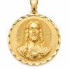 Dije Virgen Guadalupe 3D Doble Cara Jesus 14k Weight 12.1gr