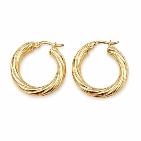 Argolla Torcidas Pulidas Rose 10k 3x3.45mm Weight 2.6gr