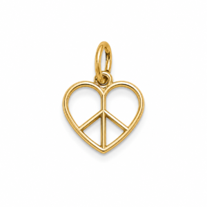 Dije Corazon Paz 10k Weight 0.4gr