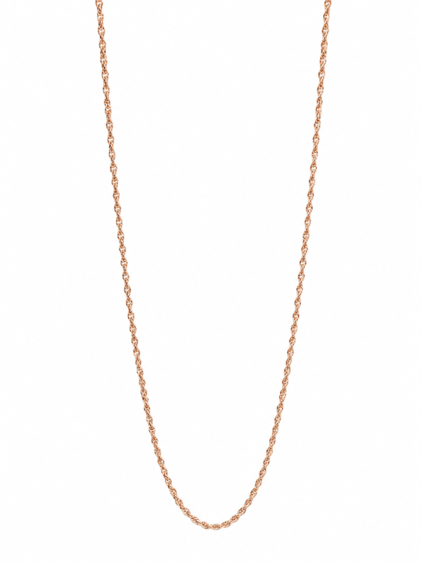 Cadena Oro Rosa 14k Weight 0.3gr Size 14
