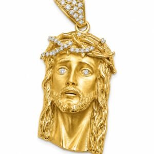 Dije Cabeza Jesus w/ CZ 10K Weight 2.1gr