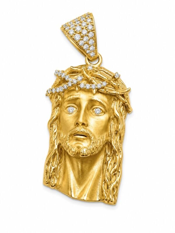 Dije Cabeza Jesus w/ CZ 10K Weight 2.1gr