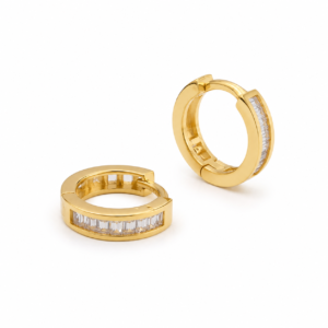 argollas Cierre Huggies CZ  Kids Jos 14k Weight 1.9gr 1302X