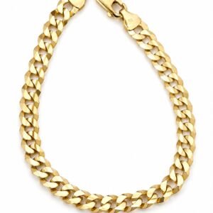 b307d7a2-52c7-45f4-635f-08dee72f1c84.jpeg Manilla Corte Brillo Solida K483CL 10k Size 8'' x 6mm Weight 7.5gr