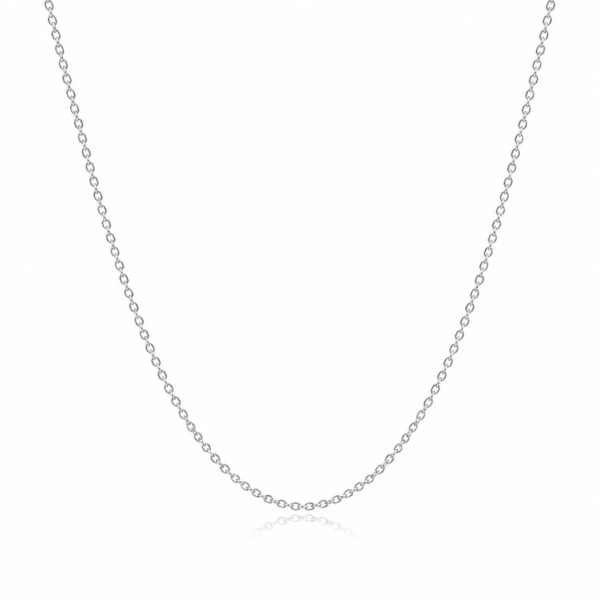 Cadena Oro Blanco 14k Weight 1gr Size 16