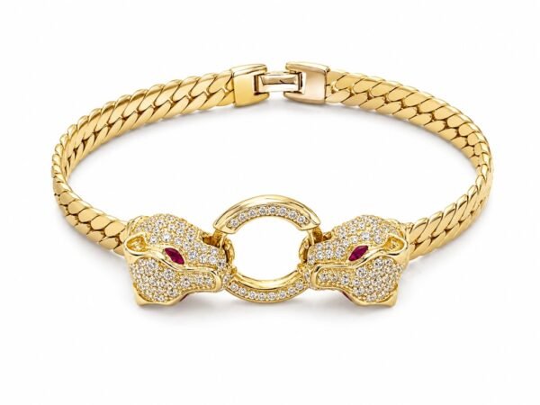 Manilla Cuban Link Doble Pantera 14k Size 7'' x 6.6mm Weight 19.5gr