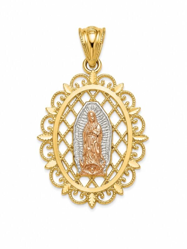 Dije Oval Virgen Mini 10K Weight 0.8gr