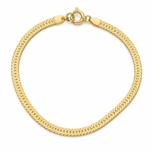 Manilla Cuban Link Martillado Anier 14k Size 7'' Weight 2.5gr