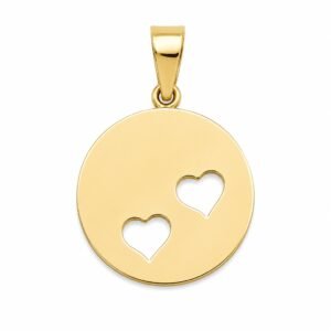 be2ddd94-679d-49aa-64d6-08dee72f1c84.jpg Dije Circulo Corazones YF 10K Weight 1.6gr