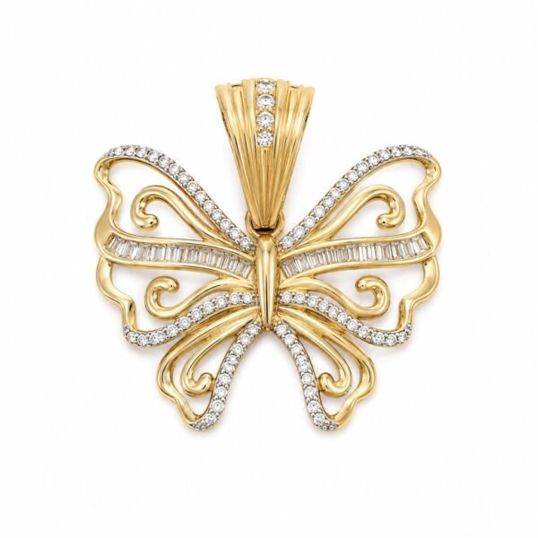 Dije Mariposa CZ 10k Weight 5.1gr