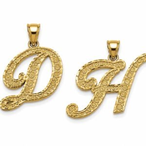 Dije Letra Fancy H & D 10K Weight 2gr