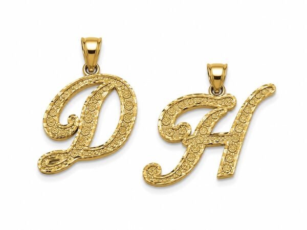 Dije Letra Fancy H & D 10K Weight 2gr