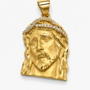 Dije Cara Jesus CZ 10K Weight 3.5gr