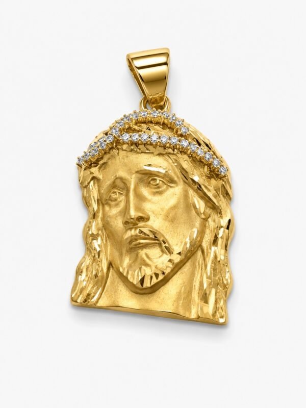 Dije Cara Jesus CZ 10K Weight 3.5gr