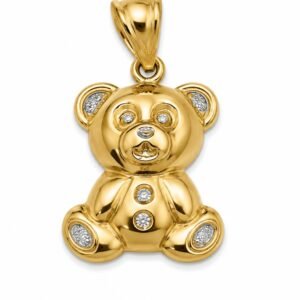 Dije Oso Medio 10k Weight 1.6gr