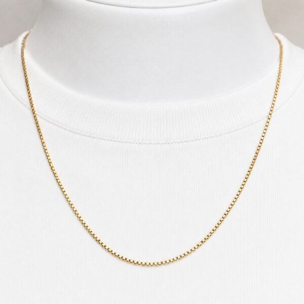 Cadena Box 14k Weight 2.1gr Size 18