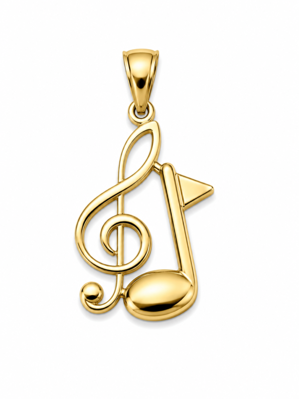 Dije Notas Musicales 14k Weight 1gr