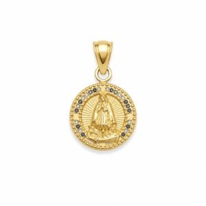 e09555f3-9ca7-4262-6568-08dee72f1c84.jpg Dije Virgen De la Caridad miniatura Rose 10k Weight 0.8gr
