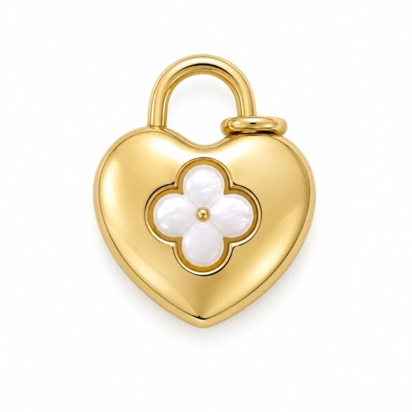 Dije Puffed Heart Flor 14k Weight 5.3gr