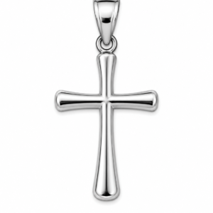 e54aded8-3fdc-4949-93c4-08deee00cdd5.png Dije Cruz Plain Oro Blanco Round 14k Weight 0.4gr