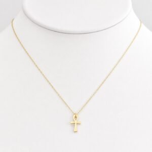 Cadena Cruz 14k Weight 0.9gr Size 16