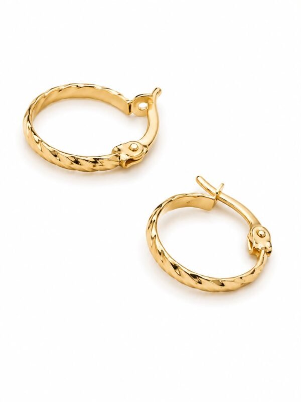 argollas Trenzado Kids Anier 14k Weigth 0.8gr