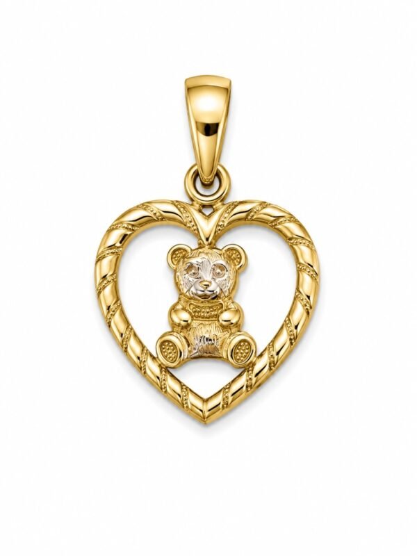 Dije Mini Corazon Teddy 14k Weight 1gr
