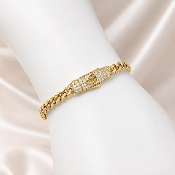 Manilla Monaco 10k Size 6.5'' x 5mm Weight 5.6gr