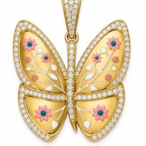 eb58ff2f-8794-4f55-937b-08deee00cdd5.jpg Dije Mariposa CZ Dibujos 14k Weight 6.8gr
