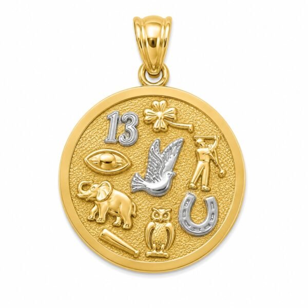 Dije Placa Good Luck 10k Weight 1.4gr