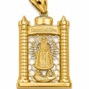 Dije Virgen Caridad Casa 3D Mini 10k Weight 6gr