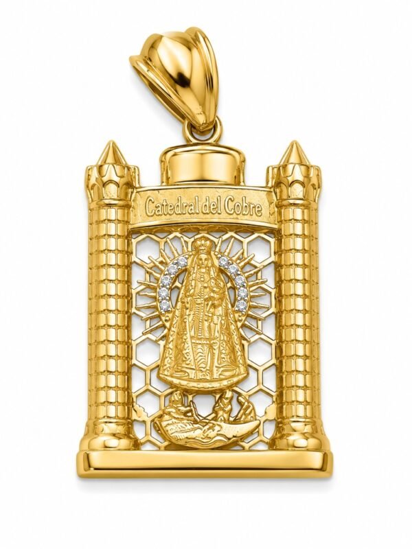 Dije Virgen Caridad Casa 3D Mini 10k Weight 6gr