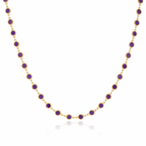 Cadena Dot Lilas 14k Size 18'' Weight 5.6gr