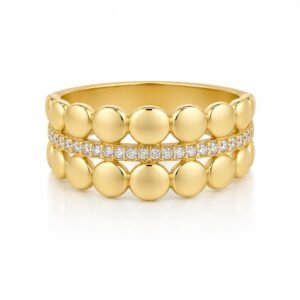 002beb77-1d80-4a98-7895-08df03768314.jpg Anillo Mujer Bolitas con Aro Piedras 14k Size 5 Weight 1.8gr