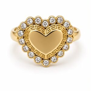 03aefd97-7190-41b1-0bb4-08df02b766ae.jpeg Anillo Corazon halo CZ Rose 10k Size 8'' Weight 4.8 gr