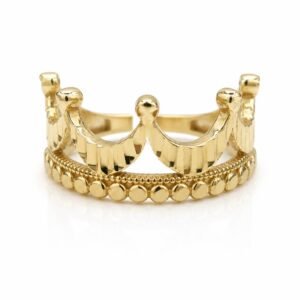 080a1d20-ca2b-4386-ec82-08def9ae97e5.jpg Anillo Mujer Corona Princesa Grande 14K Size 6 Weight 2.8gr