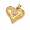 DijeCorazon Mediano Zirc 14K Size  Weight 2.5gr
