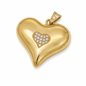0989d641-9d11-4055-162d-08def3c27620-1.jpg DijeCorazon Mediano Zirc 14K Size Weight 2.5gr